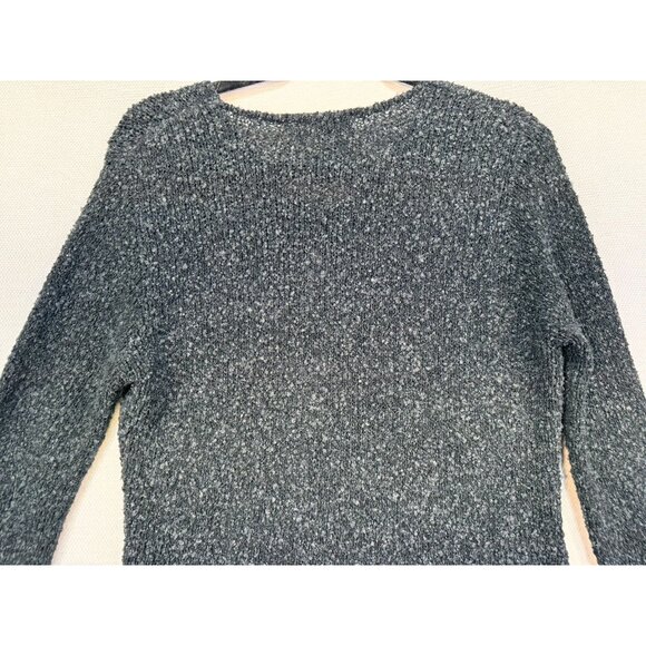 Cotton Emporium Womens Long Sleeve Knit Sweater Large Dark Gray - Picture 10 of 10